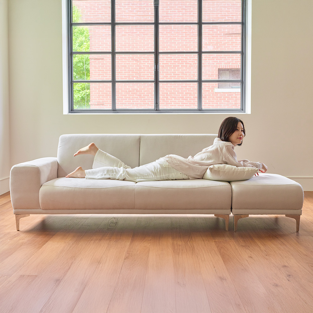 늘나른 빈스 아쿠아텍스 패브릭 소파 3인용쇼파 (스툴포함)