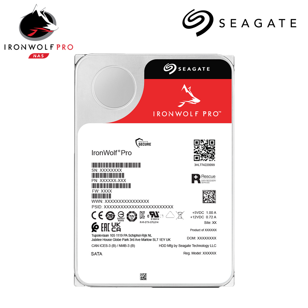 ST24000NT002 씨게이트 하드디스크 NAS HDD 아이언울프 프로 [데이터복구+5년보증] 512MB, 24TB