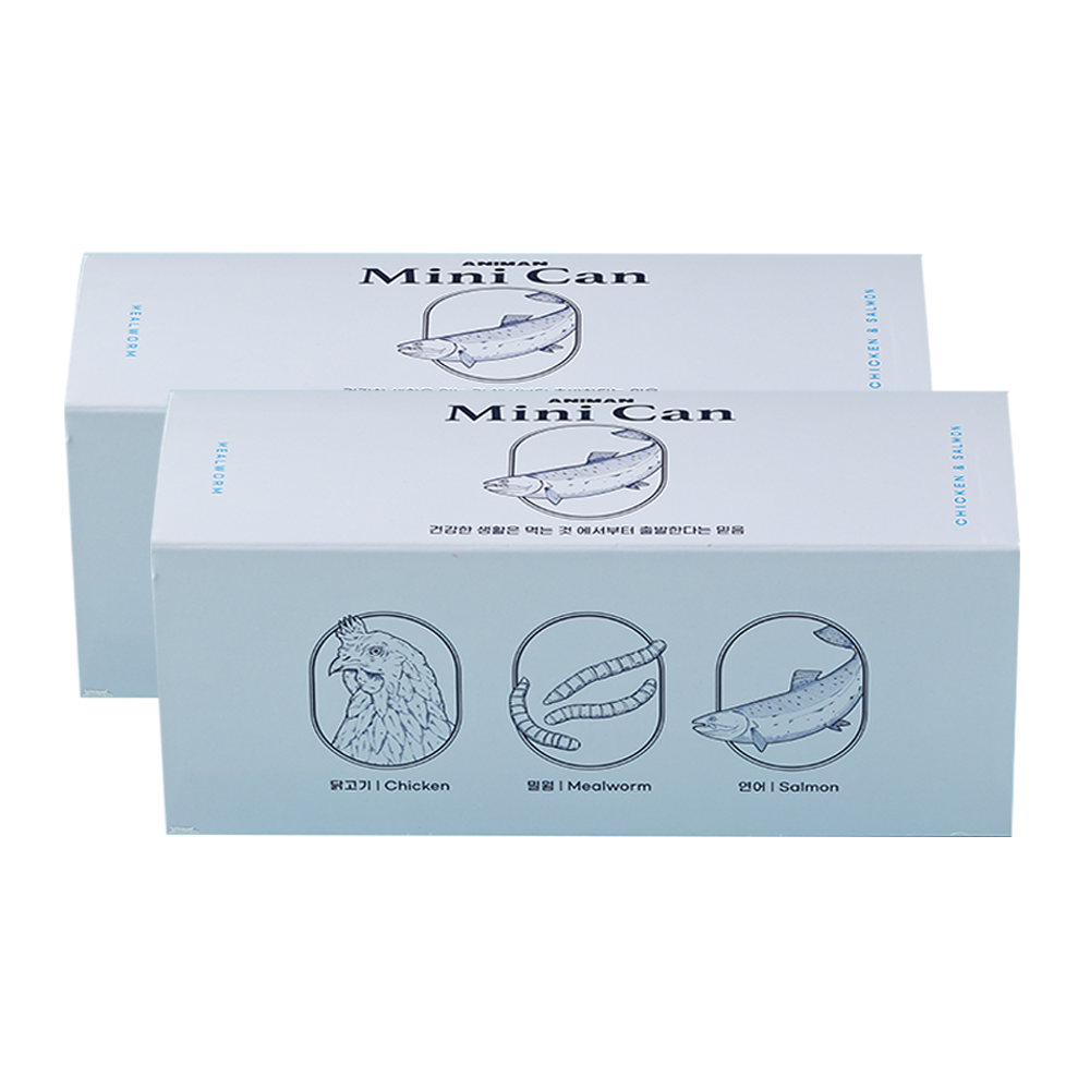 애니먼 애니캔 강아지 고양이 습식캔 연어, 30g, 12개