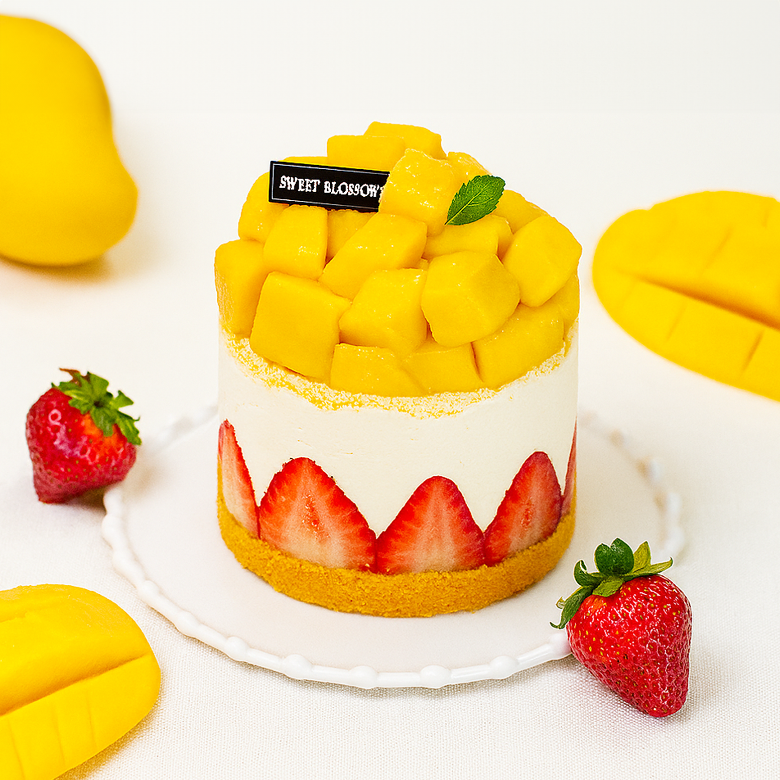 생 망고 시루 딸기 케이크 망딸다담 생과일 디저트 생일 케익 전국 택배 배달