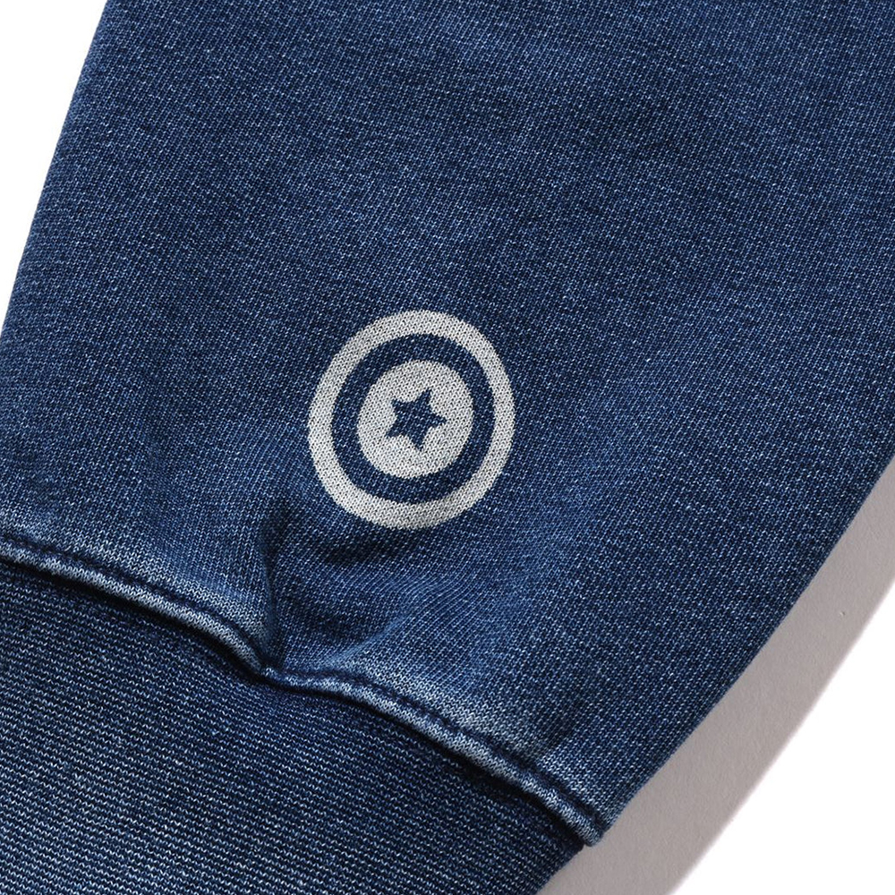 베이프 우먼즈 후드집업 INDIGO SHARK FULL ZIP HOODIE 1L80-215-003 - 상세 이미지 5