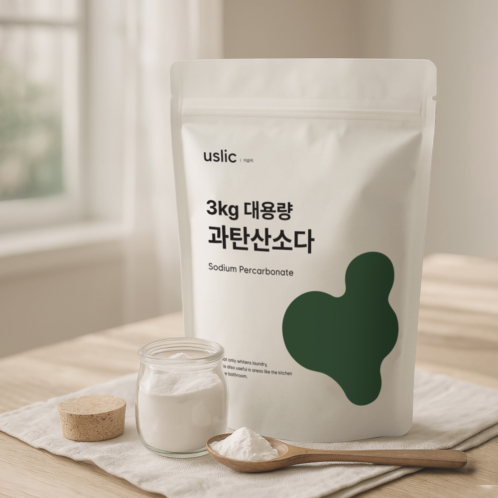 어슬릭 국내산 과탄산소다 살균표백 흰색옷 누런때 하얗게 세탁조 배수구청소 3kg, 1개 - 상세 이미지 4