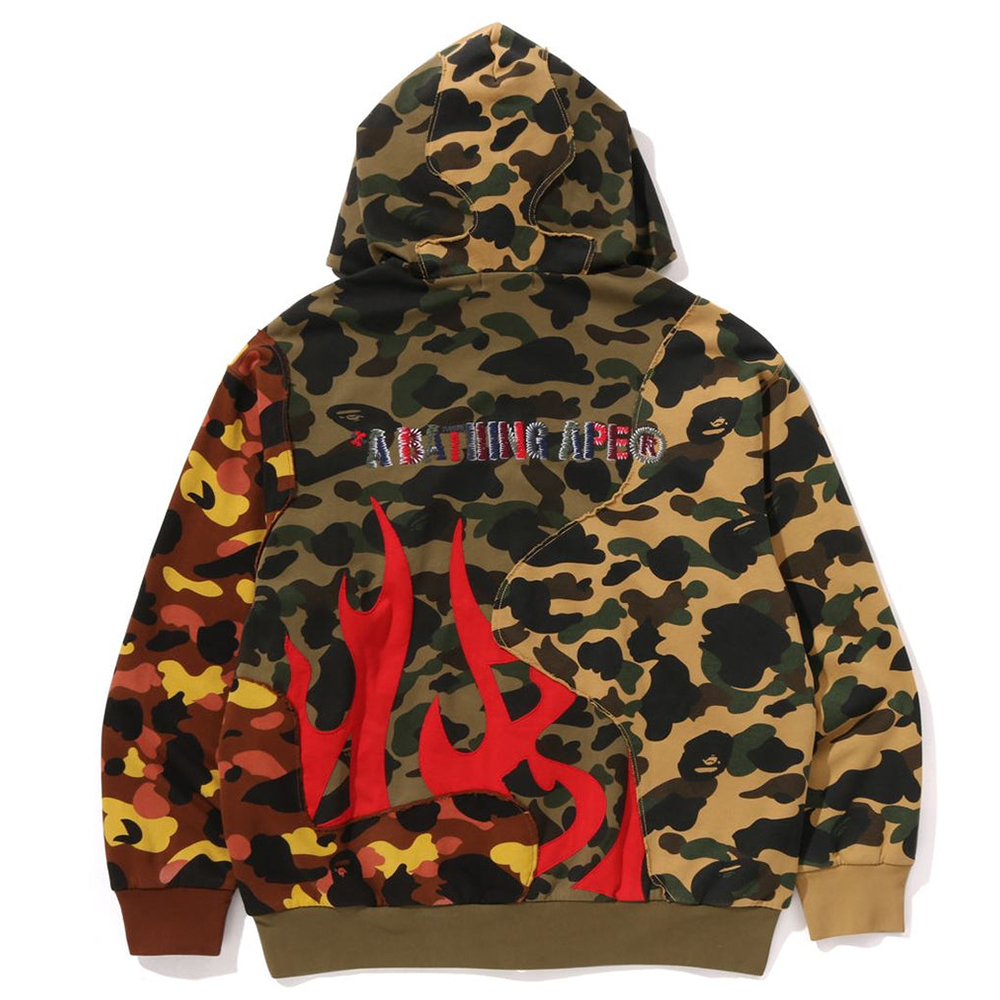 베이프 후드집업 1ST CAMO UPCYCLED RELAXED FIT FULL ZIP HOODIE 1L80-115-308 - 상세 이미지 2