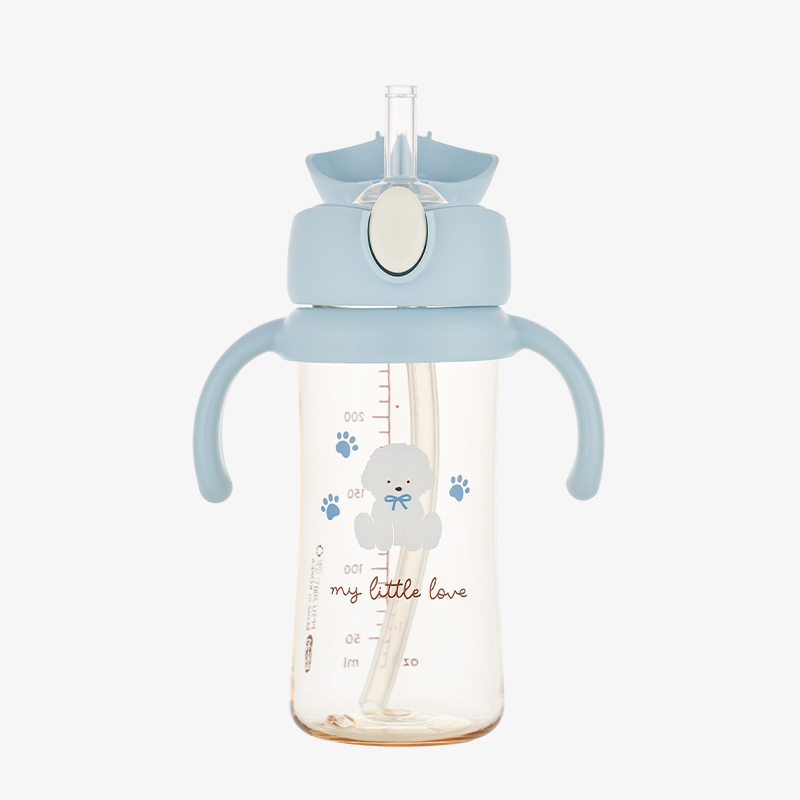 에디슨 리틀러브 PPSU 원터치 빨대컵 유아식기 자기주도 흘림방지 아기빨대컵 250ml