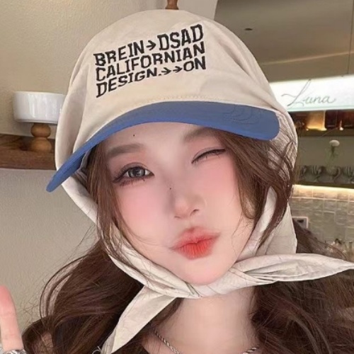 레터링 스카프볼캡 캡모자 두건 휴양지 기미가리는 모자 이미지 8