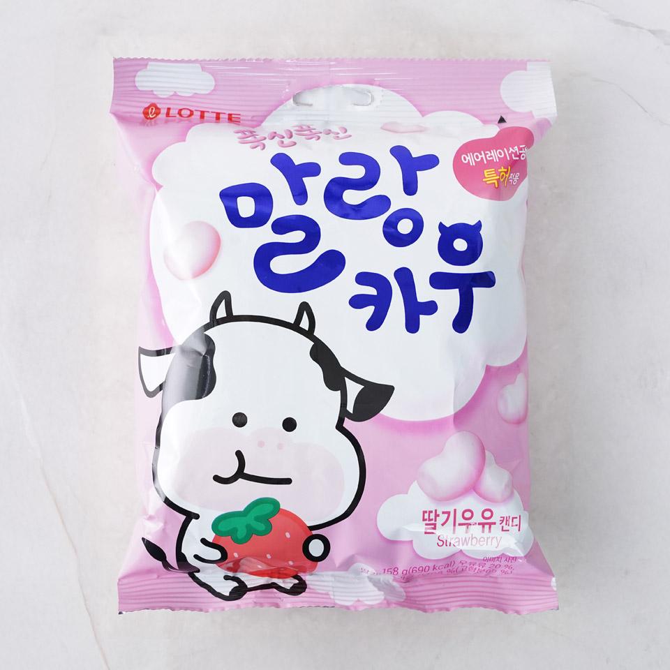 메가마트 롯데웰푸드 말랑카우 딸기 158g - 메인 이미지