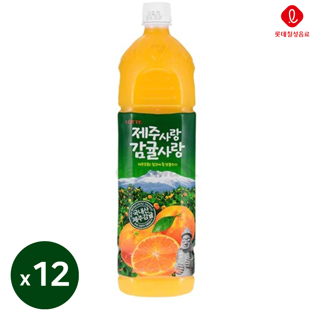 델몬트 주스 오렌지 100 포도 망고 알로에 토마토 매실 쥬스 1.5L 6입 세트 1개씩 이미지 2