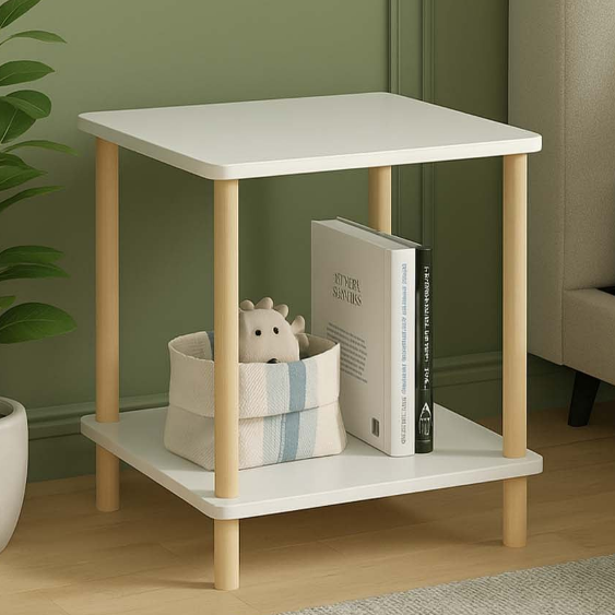 침대 사이드 테이블 우드 쇼파 테이블 보조 선반 미니 옆 협탁 사각 작은 원목 간이 나무