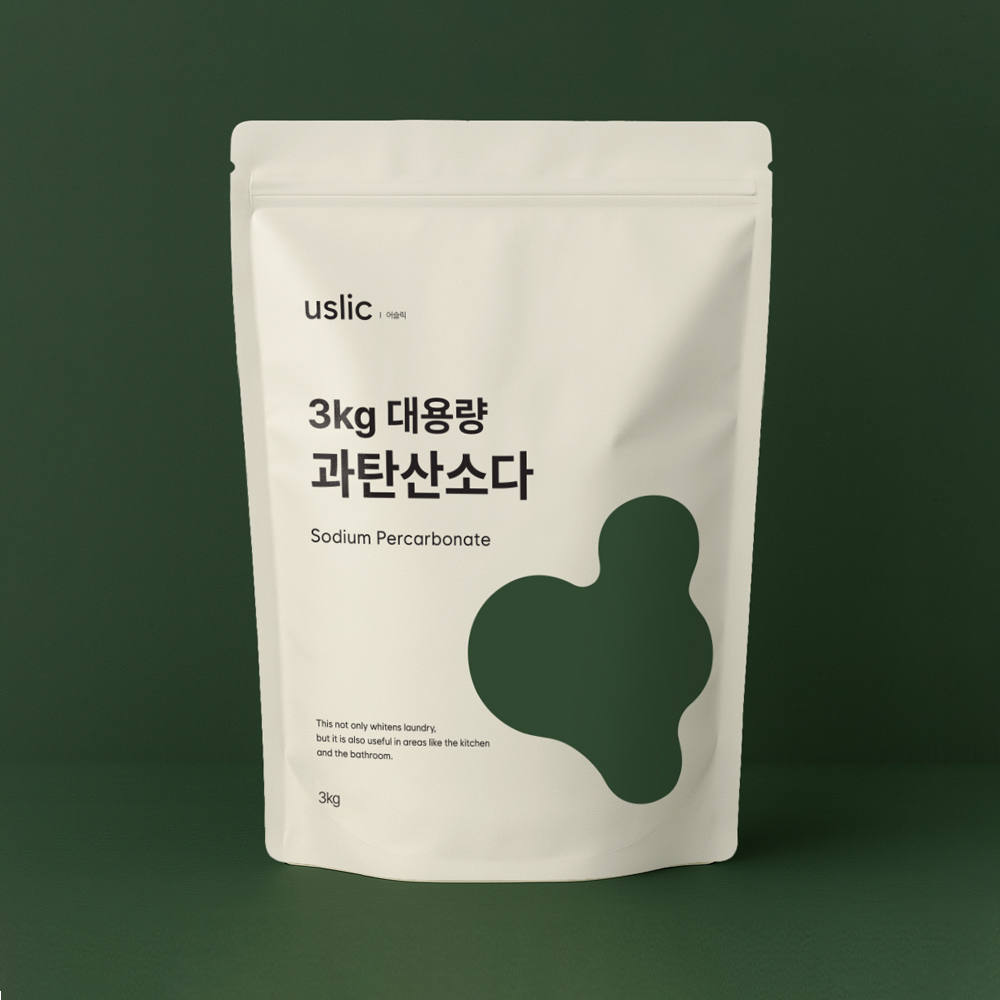 어슬릭 국내산 과탄산소다 살균표백 흰색옷 누런때 하얗게 세탁조 배수구청소 3kg, 2개 이미지 7