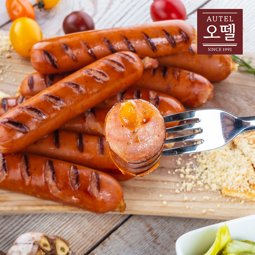 오뗄 육즙 메이저킹 체다치즈 840g 그릴 소세지 캠핑 바비큐용 독일 - 메인 이미지