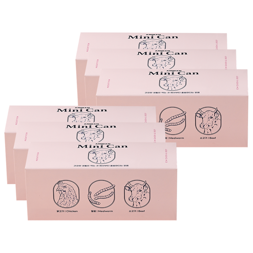 애니먼 애니캔 강아지 고양이 습식캔 소, 30g, 36개