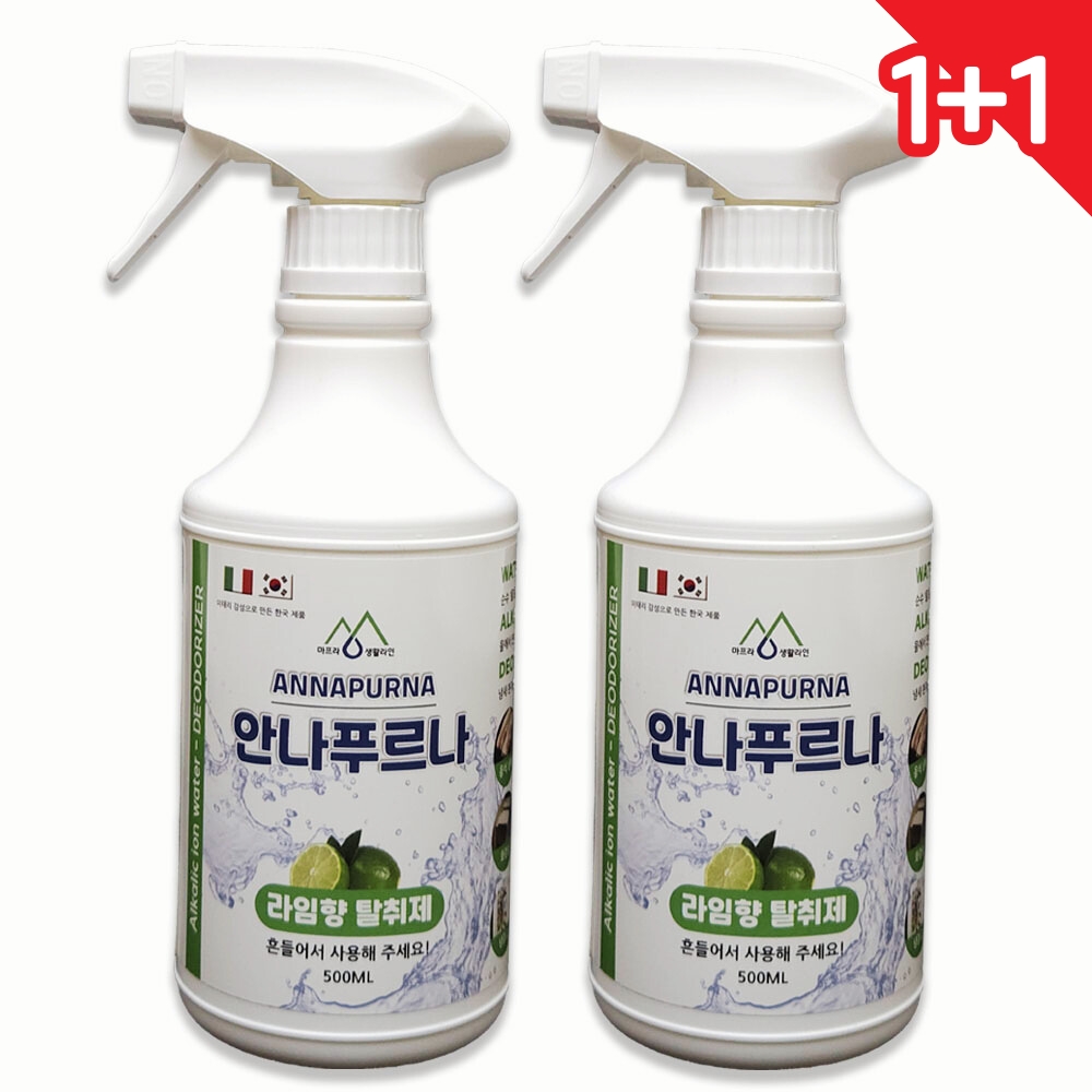 덴트초이 자동차 탈취제 안나푸르나 냄새 제거 차량용 스프레이 라임향 500ml 2개