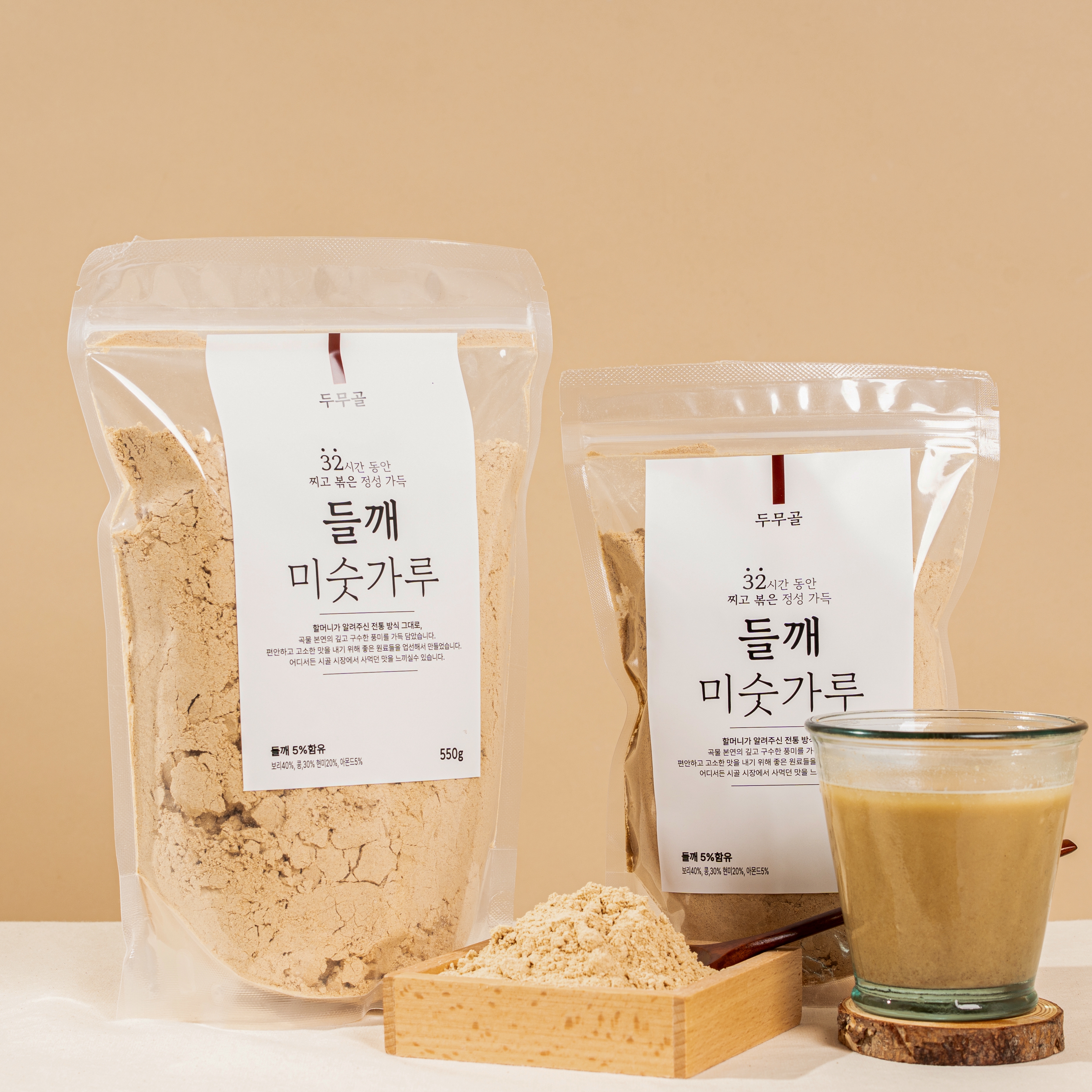 드무골 국산 미숫가루 선식 32시간 찌고 볶은 들깨 미숫가루 350g, 1개 - 상세 이미지 4