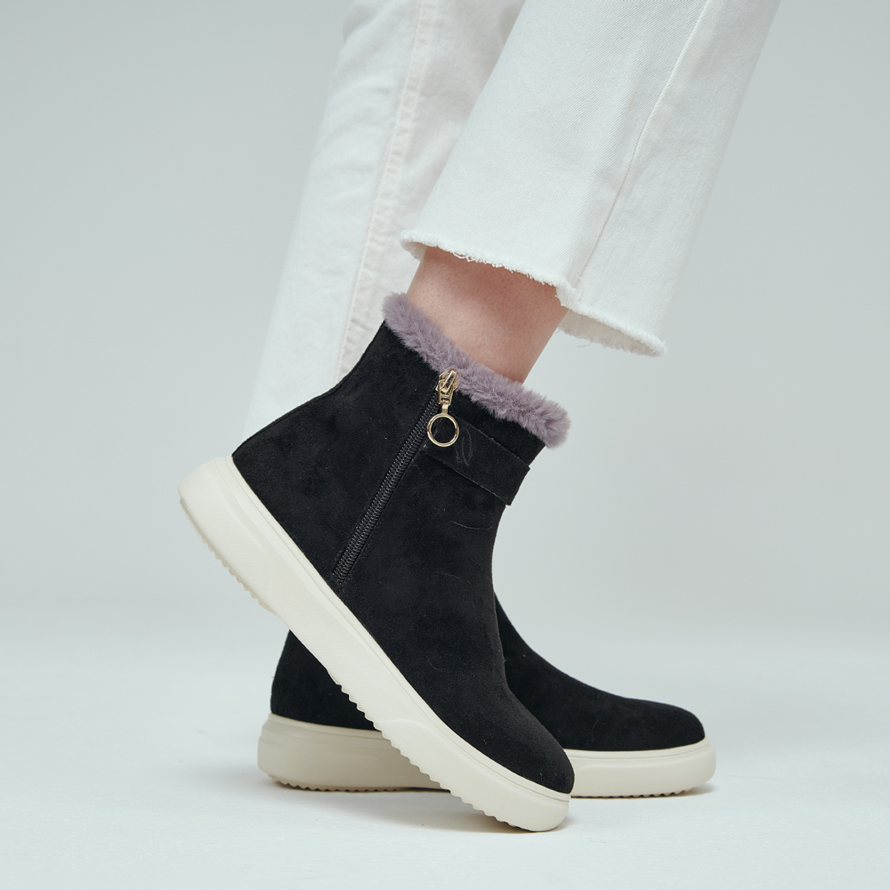 데이워크 발편한 아치깔창 여성 앵클부츠 네쥬 DW30030 - 상세 이미지 4