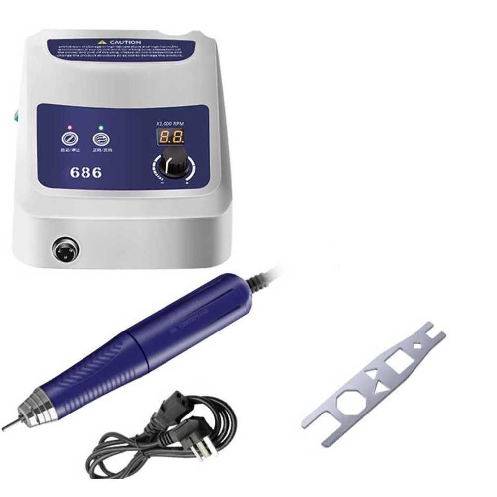 정밀 초크그라인더 옥 조각기 작업 기계 석공예 보석 150W+2.35핸들 (페달X) - 상품 이미지