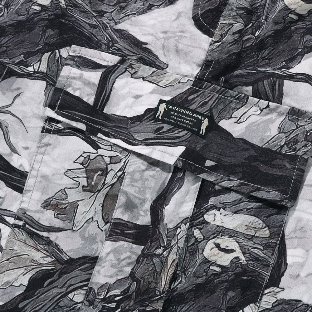 베이프 바지 TREE EDGE CAMO CARGO SHORTS 1L80-153-002 - 상세 이미지 4