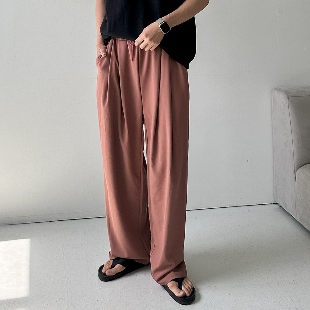 쿨 아이스 팬츠 남자 여름바지 남성 와이드팬츠 남자냉장고바지 - 상세 이미지 3