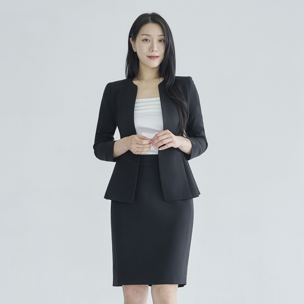 노카라 여성 정장 자켓 싱글 봄 여름 [링] 이미지 6
