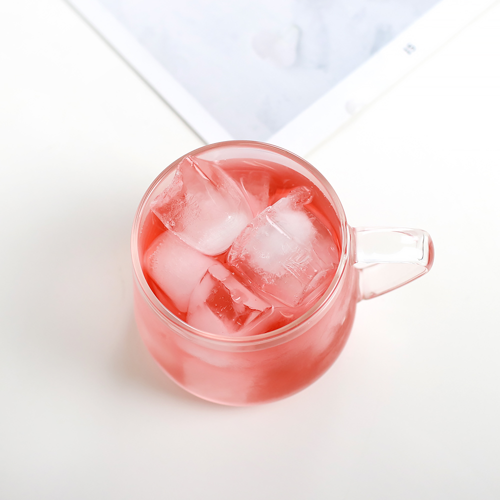 홈카페 머그 소앤홈 소요 내열유리 슬렌티드 핸들컵 400ml 4P세트 - 상세 이미지 5