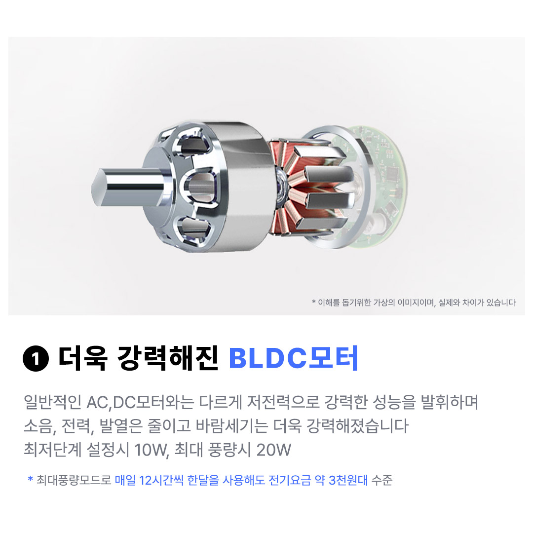천장형 선풍기 방등 600mm 조명 실링팬 서큘레이터 리모컨 포함 저소음 KC 공기순환 - 상세 이미지 4