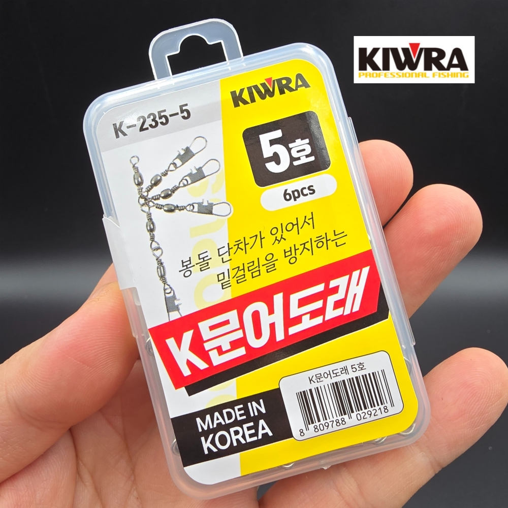 키우라 K-235 K문어 도래 밑걸림방지 봉돌단차 채비 - 상품 이미지