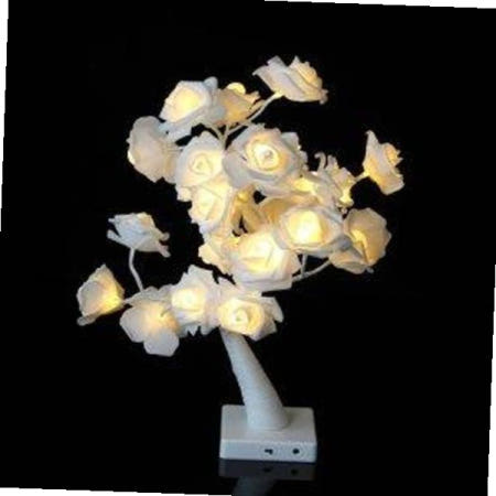 Well 24구 장미 LED 무드등 건전지+USB 단스탠드