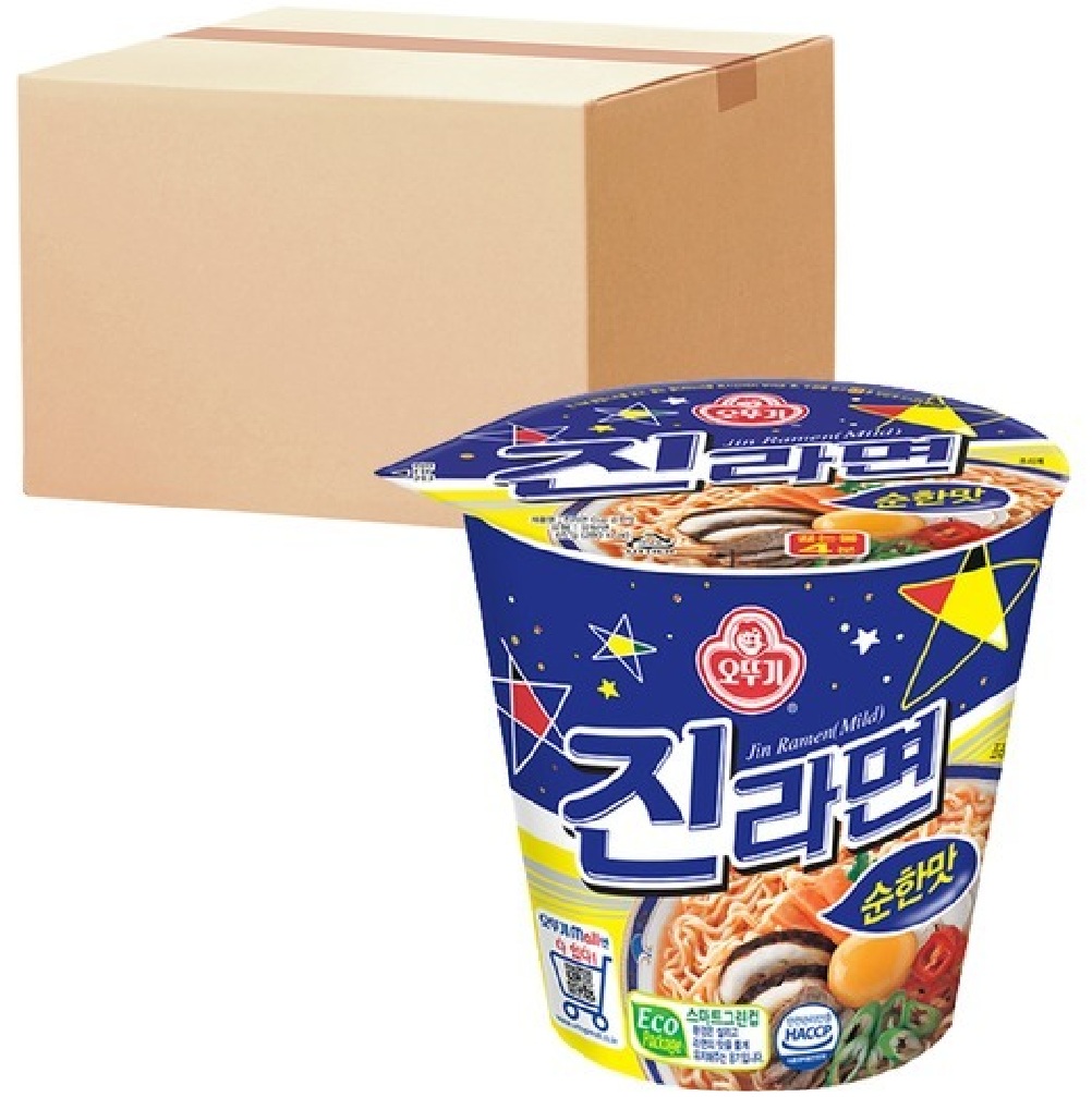 오뚜기 진라면 순한맛 65g 소컵 30개 한박스 작은컵 컵라면 대용량 도매 30입 30컵 - 상품 이미지
