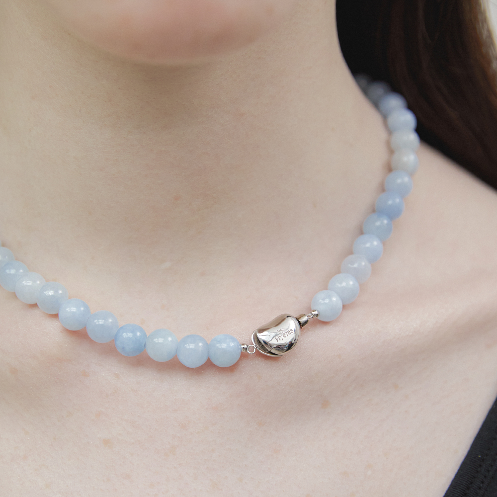 [바이이에르] Cloudy bead necklace (Silver) BH7N56762WB420 - 상세 이미지 2