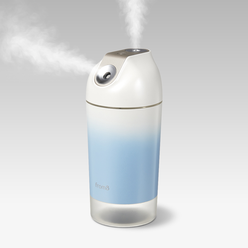 프롬비 미니 탁상용 휴대용 무선 가습기 더블미스트 500ml FA128 파스텔블루