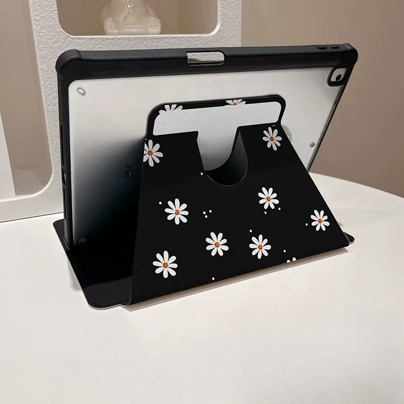 블랙 데이지 일러스트 커버 iPad Air4 5 iPad10 9 8세대 - 상세 이미지 4