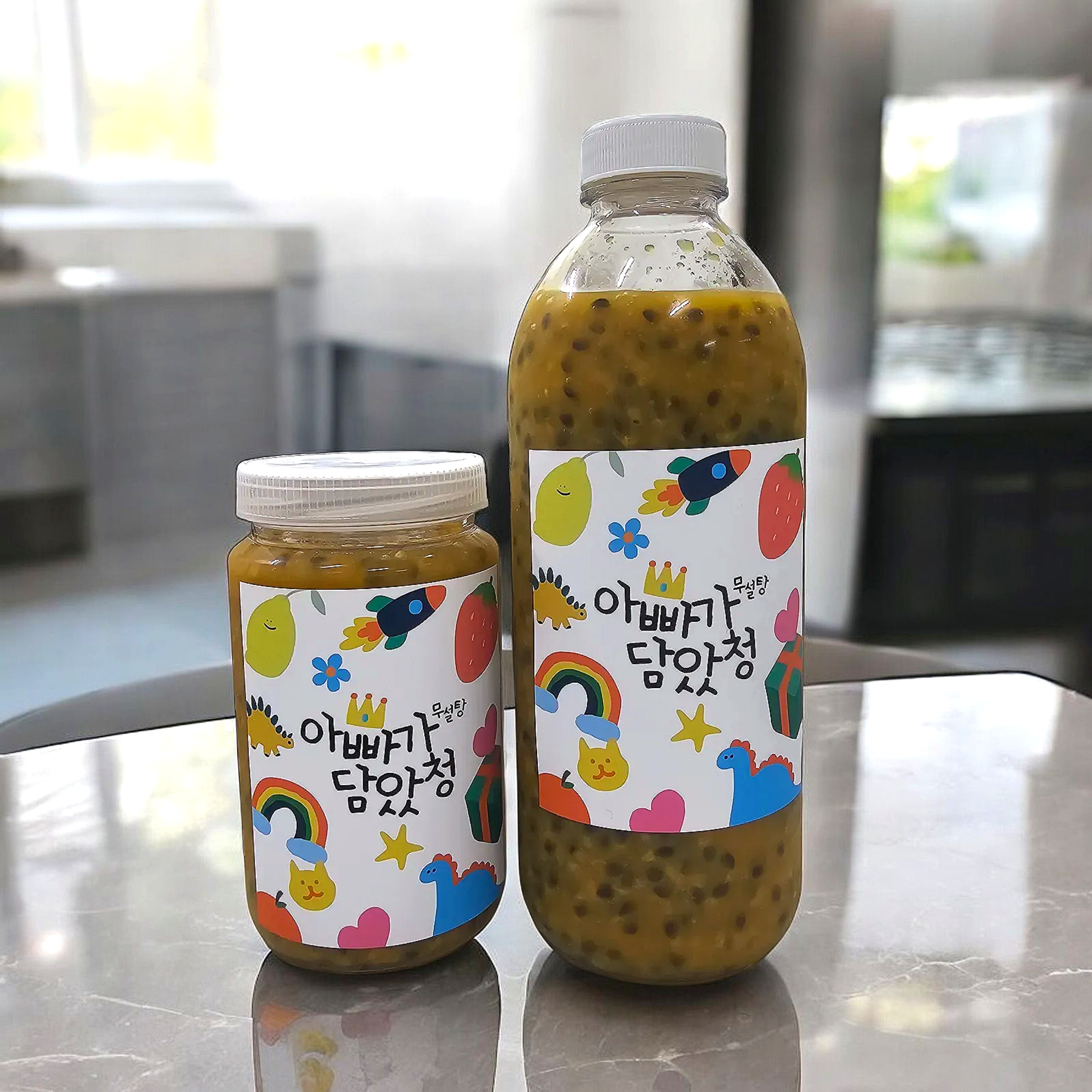 아빠가담았청 무설탕 패션후르츠청 에이드 550g - 상품 이미지
