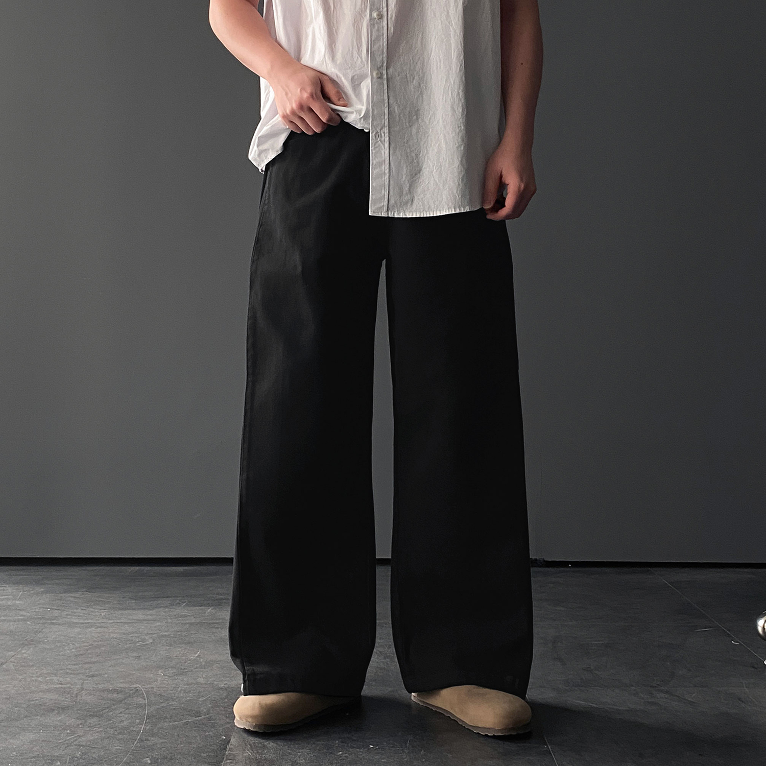 남자흰바지 백바지 남자와이드팬츠 치노팬츠 - 상세 이미지 2