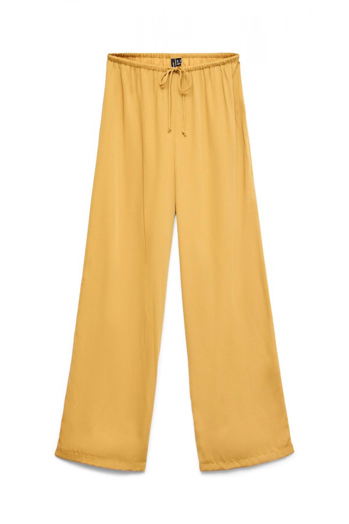 베로모다 드로스트링 새틴 와이드 팬츠 3722187 MARRON - 상품 이미지