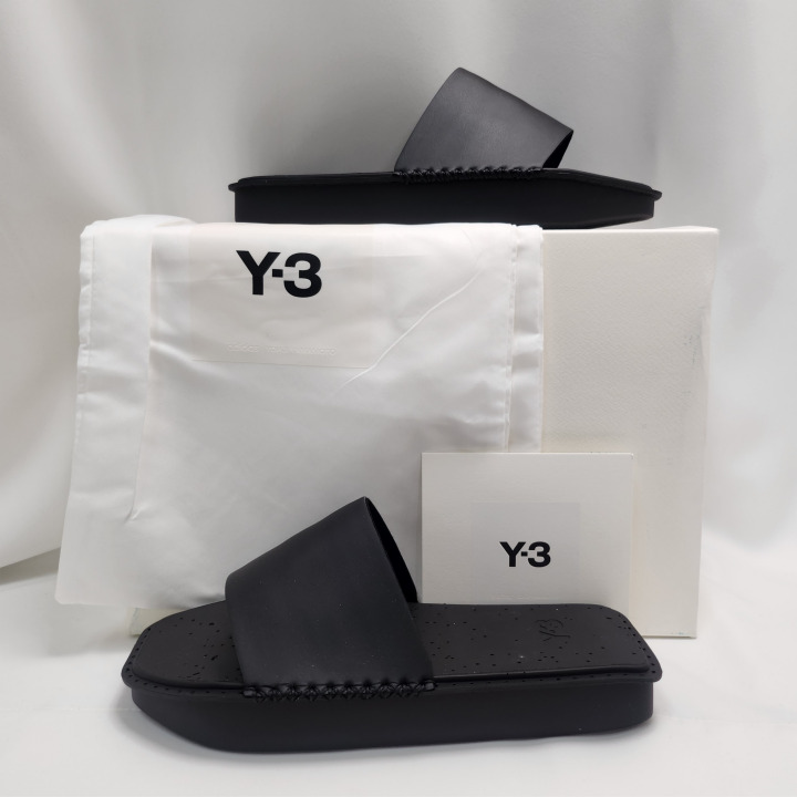 Y-3 공용 FZ6423 블랙 워터 슬라이드 슬리퍼 - 상세 이미지 2