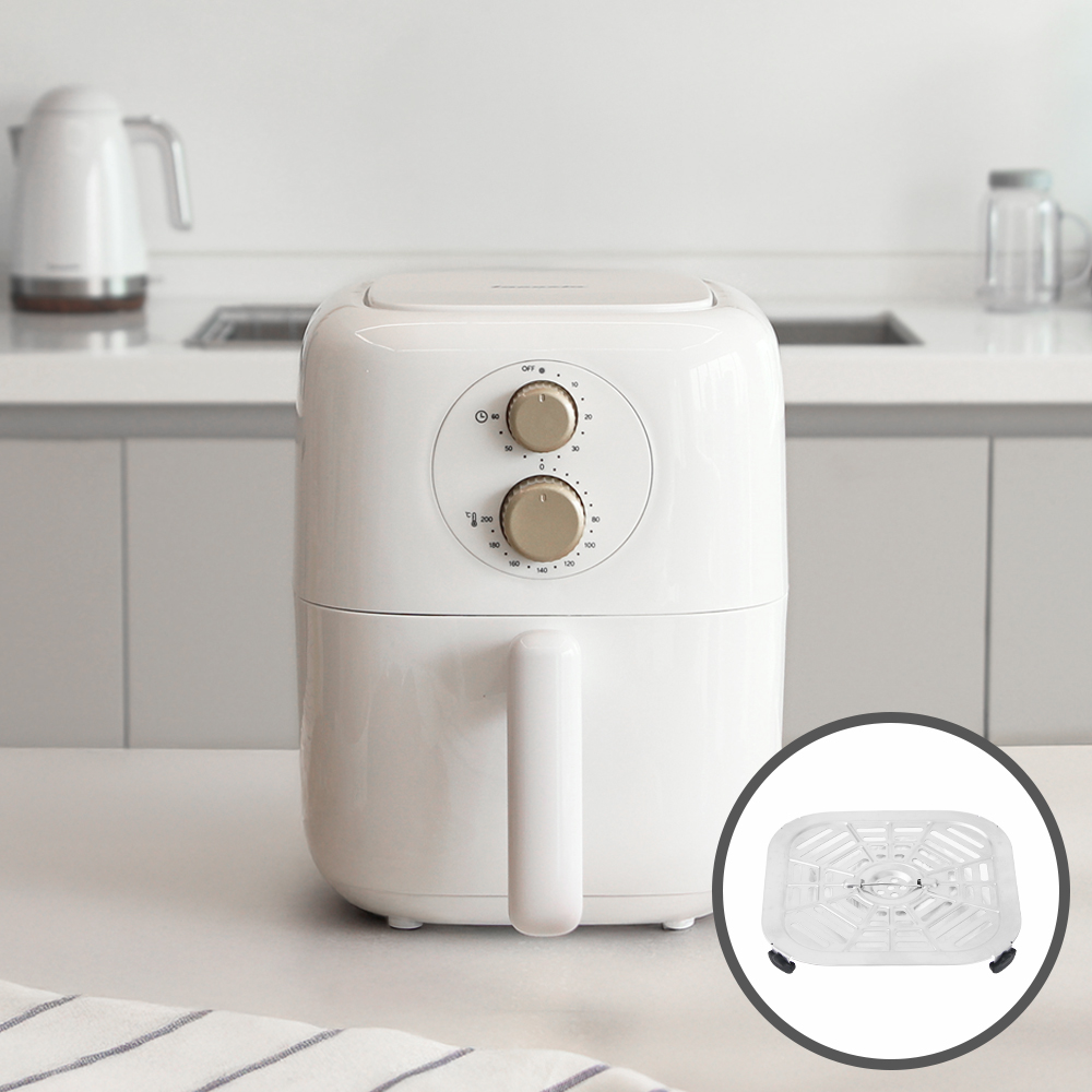 라쿠진 3L 저소음 미니 에어프라이어 LCZ0101 올스텐 받침대 구성 소형 집들이선물