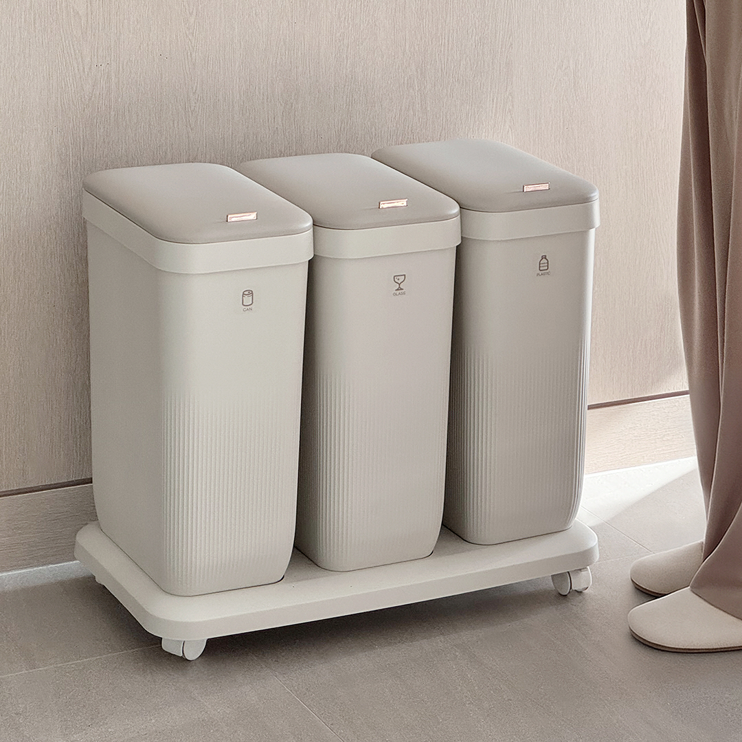 플루딕 가정용 재활용 분리수거함 3P 세트