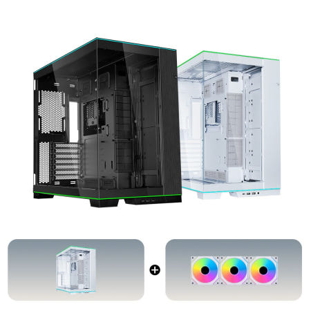 [패키지] 리안리 PC-O11D EVO RGB 케이스 + 쿨링팬 (팬 선택가능)