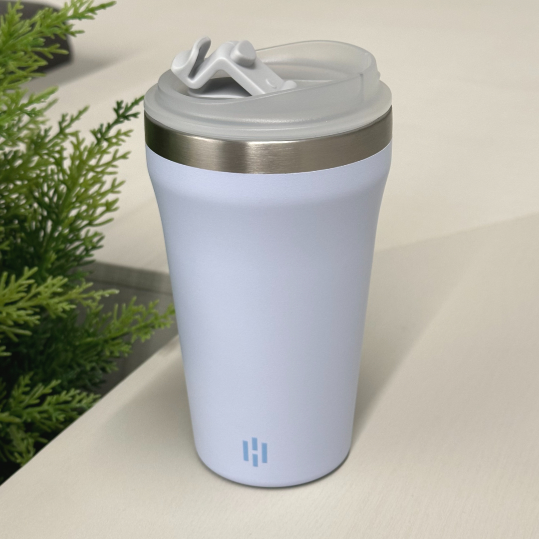 해밀로 핏락 밀폐형 소형 텀블러 얼죽아 스텐 보온 보냉 355ml, 스카이블루, 1개 이미지 6