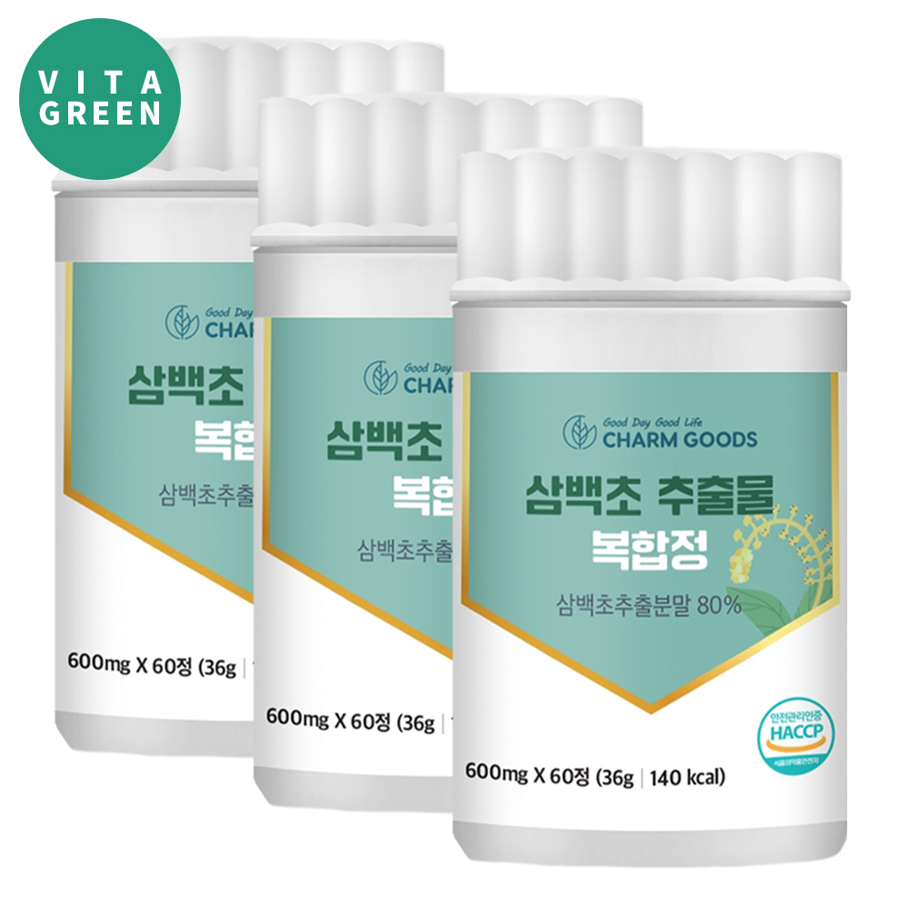 국산 삼백초 추출물 분말 복합정 60정 x 3개 - 메인 이미지
