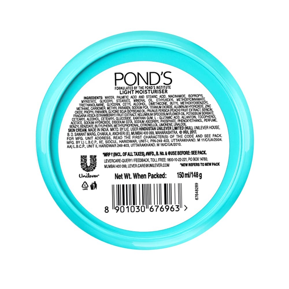 Ponds 폰즈 라이트 모이스처 150ml 수분크림 비타민E 글리세린 - 상세 이미지 2
