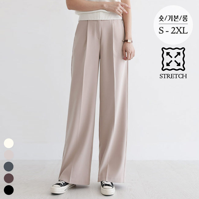 [맞춤슬랙스No.12] 고밀도 스판 와이드 슬랙스_264733 - 상세 이미지 3