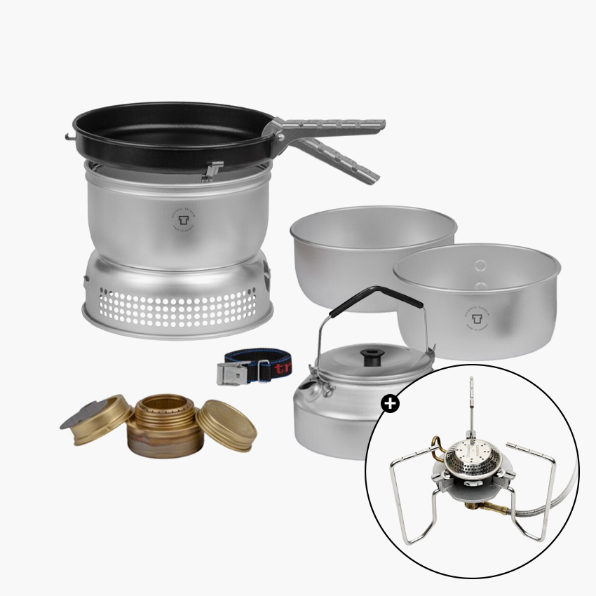 트란지아 스톰쿡셋 25-4UL 알콜 버너 TP2 가스 스토브 세트 백패킹 코펠