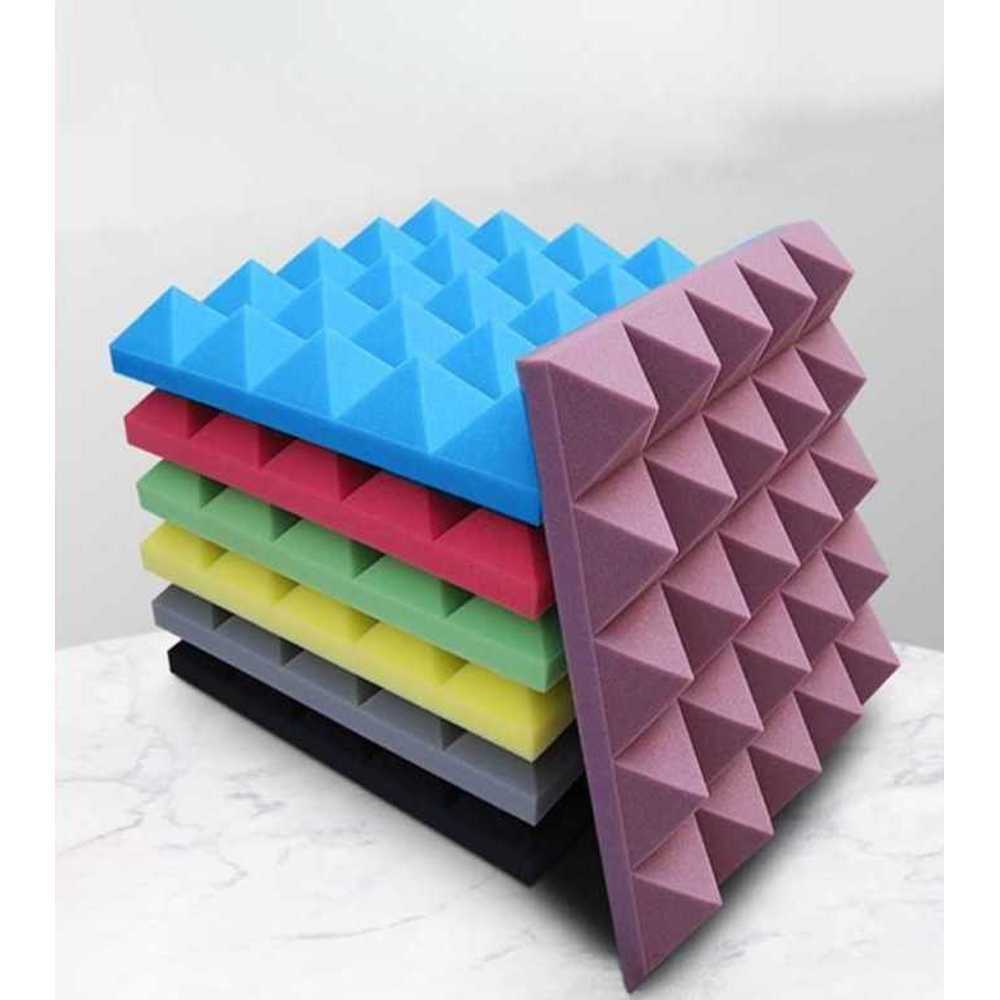 방음 스펀지 흡음재 셀프 시공 소음 차단 폼 패널 50x50x5cm 블루 - 상세 이미지 2