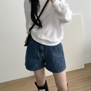 [당일발송] 린넨 맨투맨 오버핏 시원한 레이온 데일리 라운드티 웨어링무드... 착용 후기 | 사이즈/핏 총정리 - 상품 이미지 4
