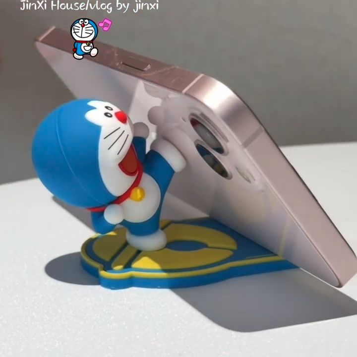 도라에몽 휴대폰 거치대 받침대 사무실 드라마 유튜브 보는 장식 - 상품 이미지