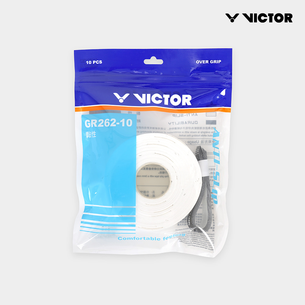 빅터 VICTOR GR262-10 화이트 오버그립 [10개입] 배드민턴 테니스 - 상세 이미지 2