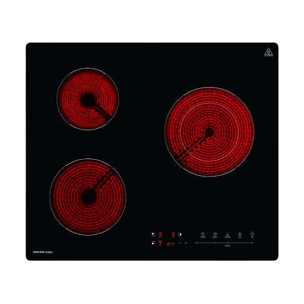 방문설치 3구 하이라이트 핫플레이트 라디언트 전기레인지 ERH1403 빌트인, 블랙