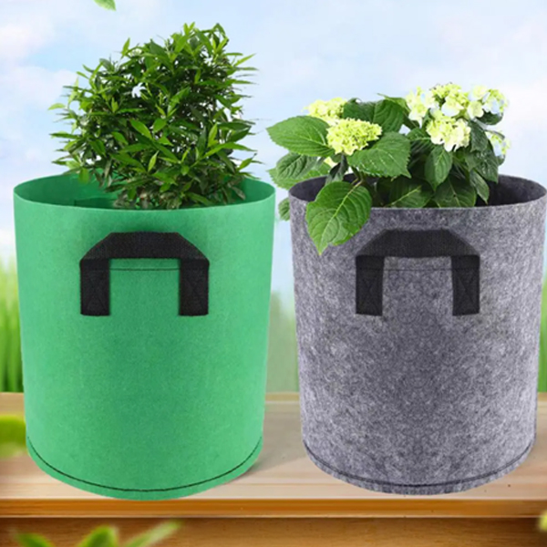 부직포화분 원형 텃밭 옥상 테라스 베란다 그로우백 친환경 숨쉬는화분 10/20/30갤런 - 상품 이미지