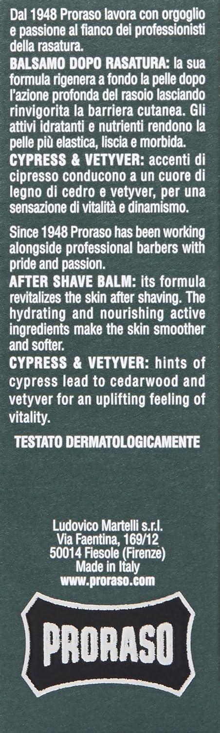 PRORASO 프로라소 수염샴푸 사이프러스 앤 베티버 향 100ml - 상세 이미지 5