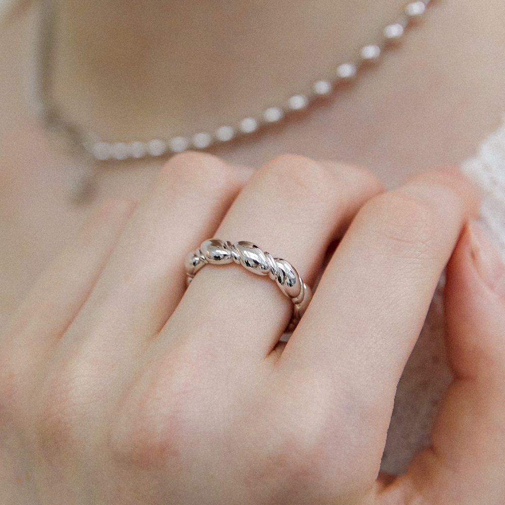 [바이이에르] [925 silver] Rope ring (Silver) BH7R56732W9 - 상세 이미지 2